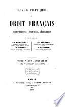Revue pratique de droit français