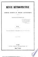 Revue retrospective ou Archives secrÃ tes du dernier gouvernement recueil non pÃ riodique