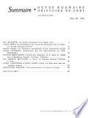 Revue roumaine d'histoire de l'art