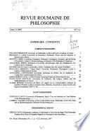Revue roumaine de philosophie