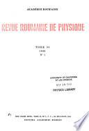 Revue Roumaine de Physique