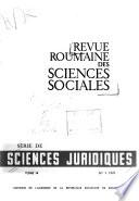 Revue roumaine des sciences sociales