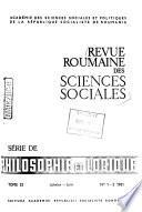 Revue roumaine des sciences sociales