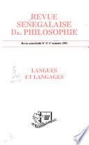 Revue sénégalaise de philosophie