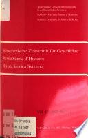 Revue suisse d'histoire