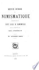 Revue suisse de numismatique