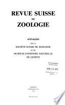 Revue suisse de zoologie