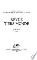 Revue tiers-monde