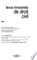 Revue trimestrielle de droit civil