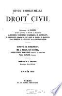 Revue trimestrielle de droit civil