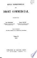 Revue trimestrielle de droit commercial