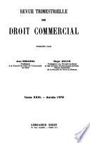 Revue trimestrielle de droit commercial