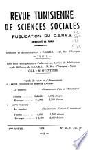 Revue tunisienne de sciences sociales