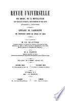 Revue universelle des mines, de la métallurgie, des travaux publics, des sciences et des arts appliqués à l'industrie