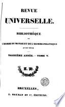 Revue universelle ...