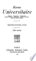 Revue Universitaire