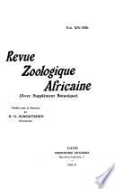 Revue zoologique africaine