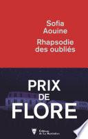 Rhapsodie des oubliés - Prix de Flore 2019