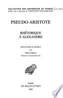Rhétorique à Alexandre