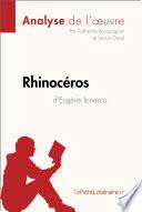 Rhinocéros d'Eugène Ionesco (Analyse de l'oeuvre)