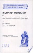 Richard Dedekind et les fondements des mathématiques