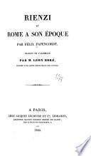 Rienzi et Rome à son époque