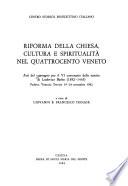 Riforma della chiesa, cultura e spiritualità nel Quattrocento Veneto