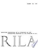 RILA, International repertory of the literature of art