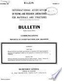 Rilem Bulletin
