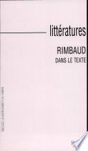 Rimbaud dans le texte