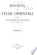 Rivista degli studi orientali