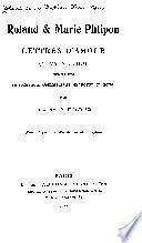 Roland & Marie Phlipon, lettres d'amour, 1777 à 1780