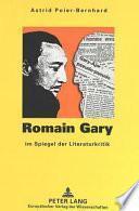 Romain Gary im Spiegel der Literaturkritik