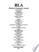 Romance Languages Annual