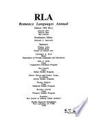 Romance Languages Annual
