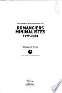 Romanciers minimalistes
