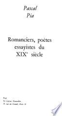 Romanciers, poètes, essayistes du XIXe siècle