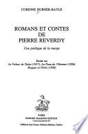 Romans et contes de Pierre Reverdy
