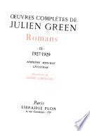 Romans et nouvelles, II. l927-1929