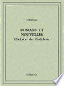 Romans et nouvelles — Préface de l’éditeur
