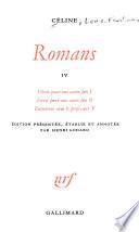 Romans: Féerie pour une autre fois I. Féerie pour une autre fois II. Entretiens avec le professeurY