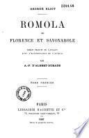 Romola ou Florence et Savonarole