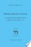 Romulus, Quirinus et Victoria