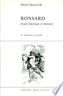 Ronsard. Étude historique et littéraire