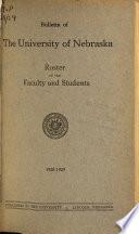 Roster of the Faculty and Students