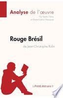 Rouge Brésil de Jean-Christophe Rufin (Analyse de l'oeuvre)