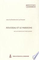 Rousseau et le marxisme
