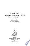 Rousseau juge de Jean-Jacques