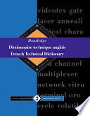 Routledge Dictionnaire Technique Anglais
