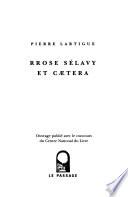 Rrose Sélavy et caetera